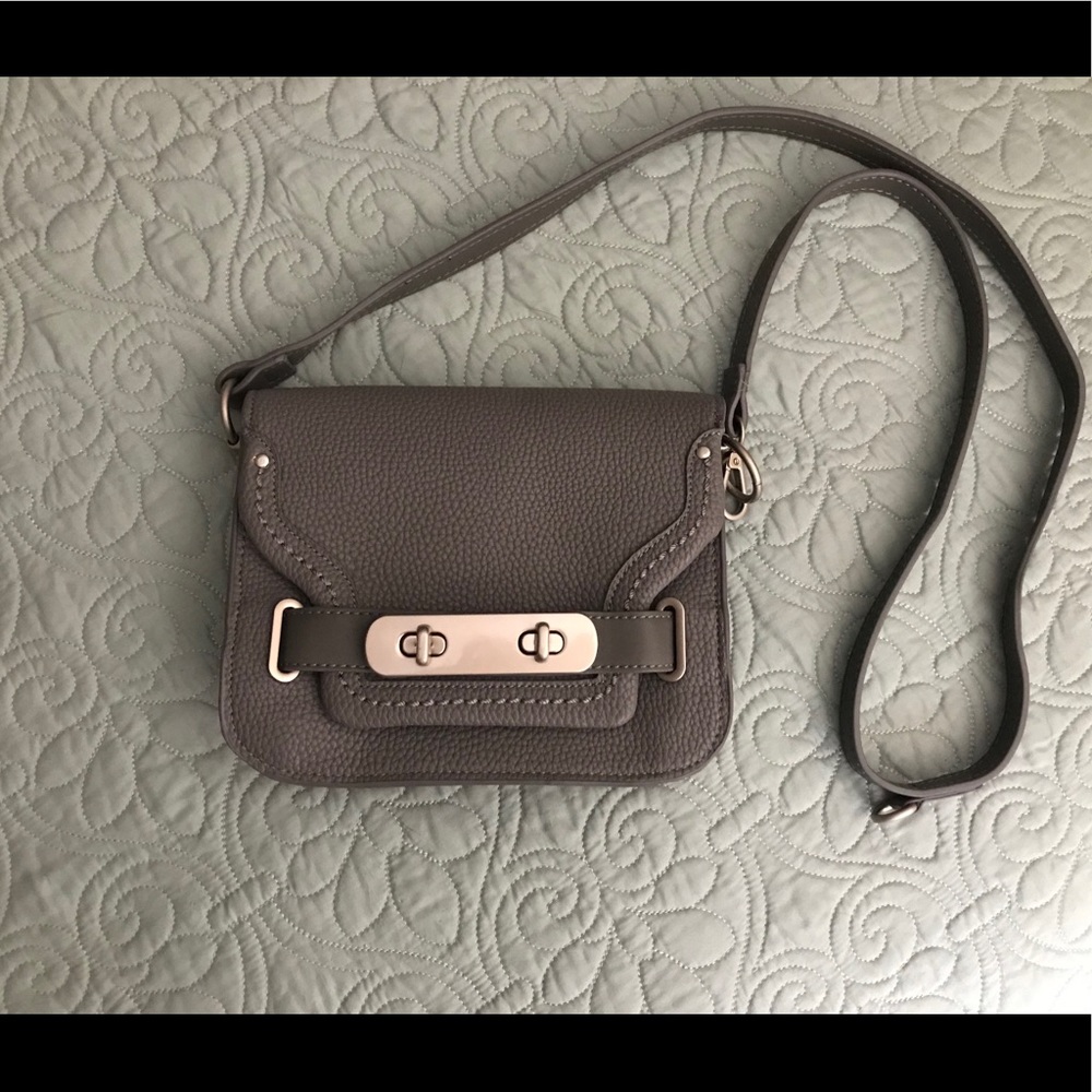 Small Gray Shoulder Bag Satchel Purse